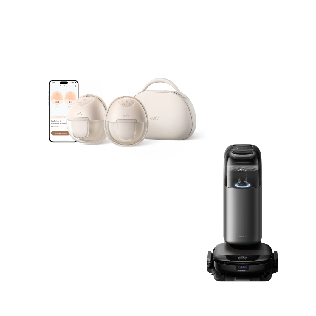 eufy Robot Vacuum Omni S1 Pro + eufy Wearable Breast Pump S1 Pro